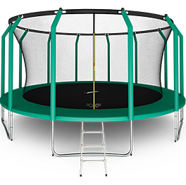 Батут премиум ARLAND 16FT с внутренней страховочной сеткой и лестницей