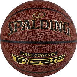 Мяч баск. SPALDING Grip Control 76875z,  р.7, композит. кожа (ПУ) коричневый