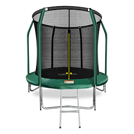 ARLAND Батут премиум 8FT с внутренней страховочной сеткой и лестницей (Dark green) (ТЕМНО-ЗЕЛЕНЫЙ)