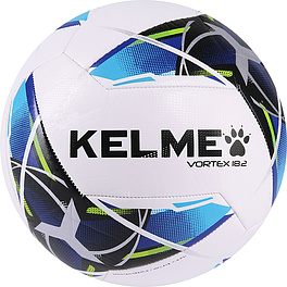 Мяч футб. KELME Vortex 18.2, 9886130-113, р.4, 10 панелей, ТПУ, маш. сш., бело-синий