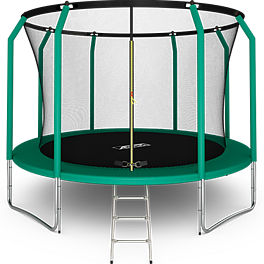 Батут премиум 12FT с внутренней страховочной сеткой и лестницей