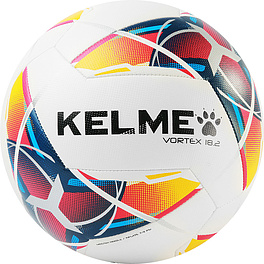 Мяч футб. KELME Vortex 18.2, 9886130-423, р.4, 10 панелей, ТПУ, маш. сш., бело-мультиколор