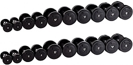 Гантельный ряд POWER (шаг 2,5 кг, 10 пар) PROFI-FIT 2,5-25 кг