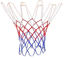 Сетка баскетбольная, D-5,0 мм, триколор, цветная